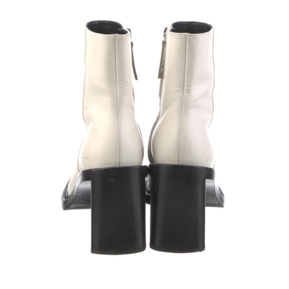 ACNE STUDIOS White Leather Boots - Picture 3 of 4